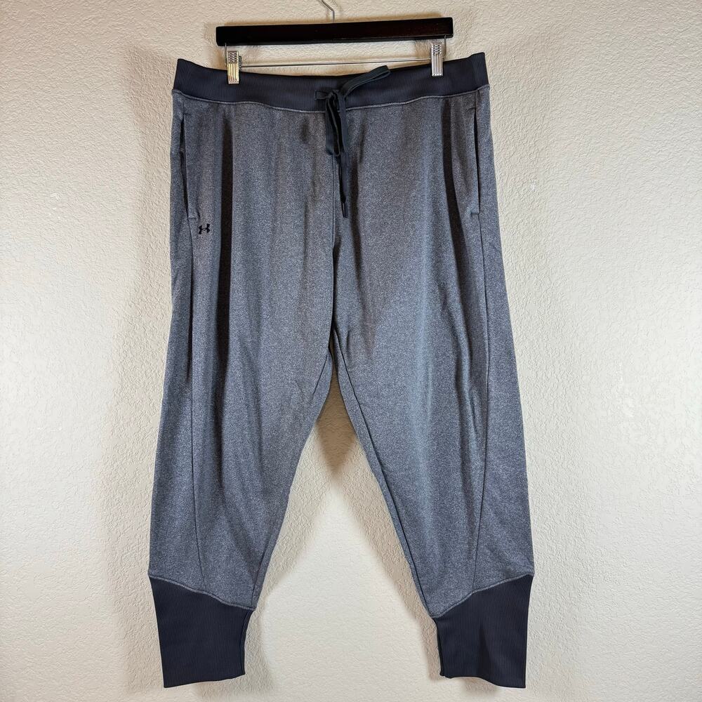 Under Armour Pants Mens XXL Gray ColdGear Loose Fit Tapered Joggers Athletic
